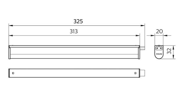 Philips LED světelná lišta Projectline 30cm 3xCCT 400lm