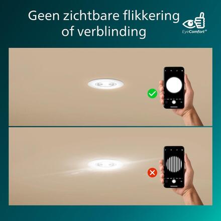 Philips Zapuštěné bodové svítidlo Cilantro Step 5W, 90lm/W, 2700K, (3 ks), bílá