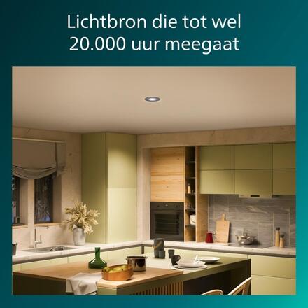 Philips Zapuštěné bodové svítidlo Cilantro Step 5W, 99lm/W, 4000K, (3 ks), černá