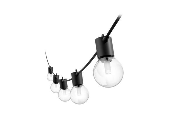 Philips Hue Festavia Globe prodloužení - venkovní řetěz, 14m, 20 žárovek, černý 1000-20000K RGB