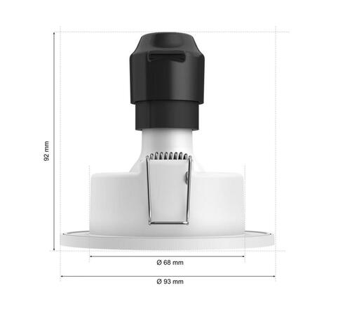 Philips Hue Adore zápustné koupelnové svítidlo kulaté 3x4,2W, 2000-6500K, IP44, bílá (3ks)