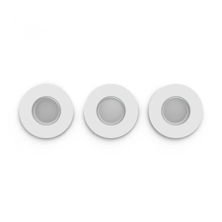 Philips Hue Adore zápustné koupelnové svítidlo kulaté 3x4,2W, 2000-6500K, IP44, bílá (3ks)