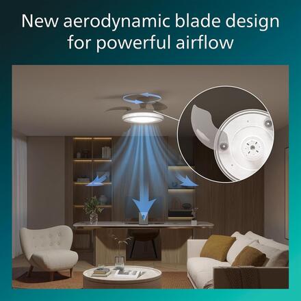 Philips Bliss DC stropní ventilátor a svítidlo 28W+35W bílý
