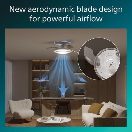 Philips Bliss DC stropní ventilátor a svítidlo 28W+35W zlatý