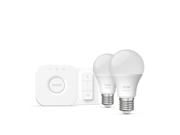 Philips Hue Essential WCA 806 žárovka 460 2x E27, 8W, 806lm, 2200-6500K RGB, ovladač, bridge