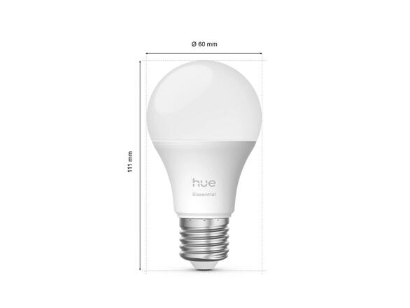 Philips Hue Essential WCA 806 žárovka 460 2x E27, 8W, 806lm, 2200-6500K RGB, ovladač, bridge