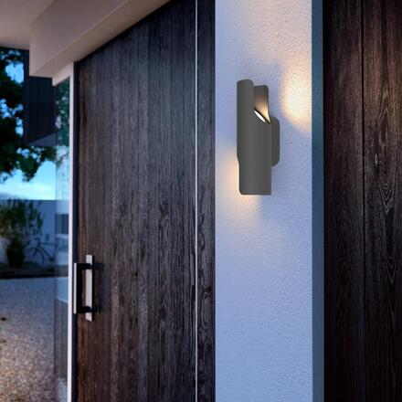 Philips Fira nástěnné venkovní svítidlo 4,3W 2700K antracit