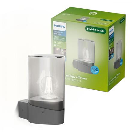 Philips Nayl nástěnná lampa 4W 2700K antracit