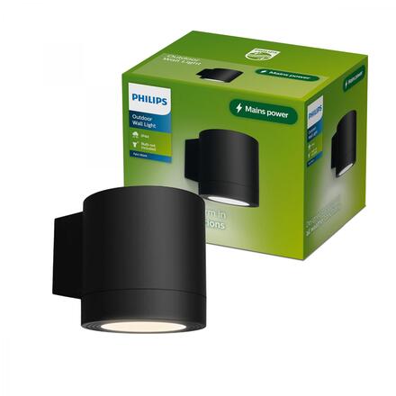 Philips Fylx nástěnné venkovní svítidlo Max 5W černé