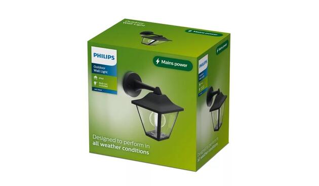 Philips Juli nástěnné venkovní svítidlo Max 25W černé