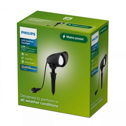 Philips Cylr venkovní svítidlo 4,6W 2700K černé