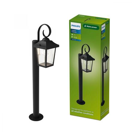Philips Buzzard venkovní stojanová lampa max 25W černá