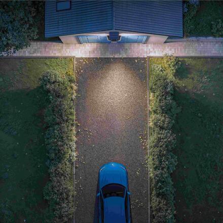 Philips Zyren solární bezpečnostní nástěnné svítidlo 5000K černé infračervený senzor