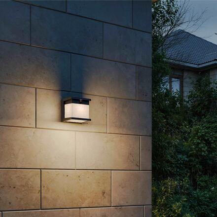 Philips Diara solární nástěnné svítidlo 3,8W 2700K se senzorem černé