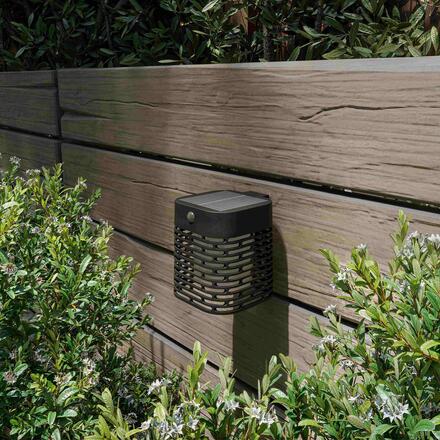 Philips Hara solární zahradní nástěnné svítidlo 3,8W 2700K se senzorem černé