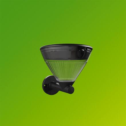 Philips Kyna solární nástěnná zahradní lampa 3,8W 2700K černá se senzorem