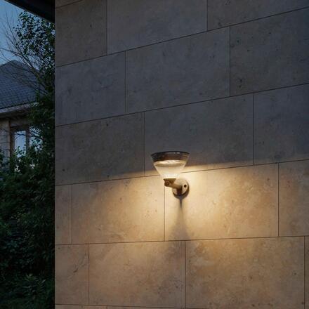 Philips Kyna solární nástěnná zahradní lampa 3,8W 2700K černá se senzorem