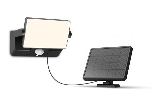 Philips Fyns solární bezpečnostní nástěnné svítidlo 8,2W 3000K se senzorem černé
