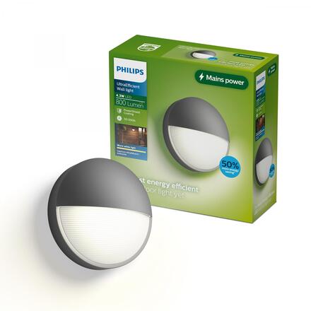Philips Capricorn nástěnné svítidlo 4,3W 2700K antracit