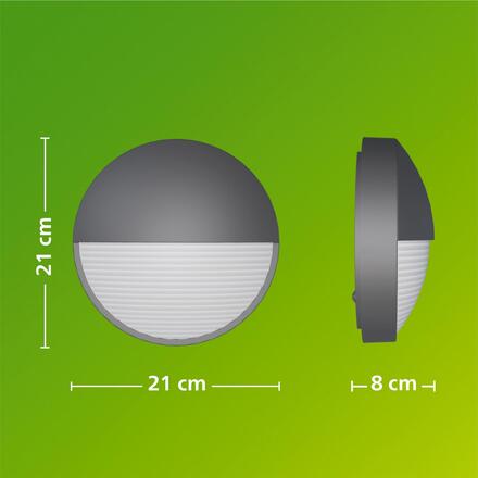 Philips Capricorn nástěnné svítidlo 4,3W 2700K antracit
