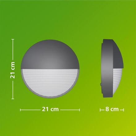 Philips Capricorn nástěnné svítidlo 4,3W 2700K antracit