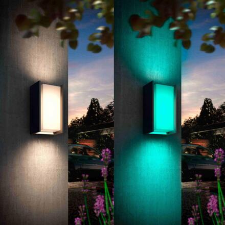 Philips Hue Turaco venkovní nástěnné LED svítidlo A60 WCA antracit 1000-20000K RGB