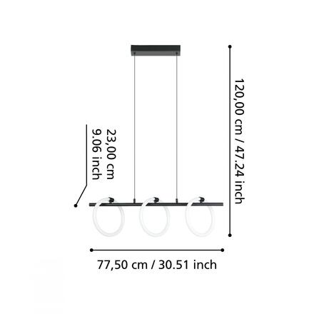 EGLO Závěsné svítidlo CARANACOA 900562