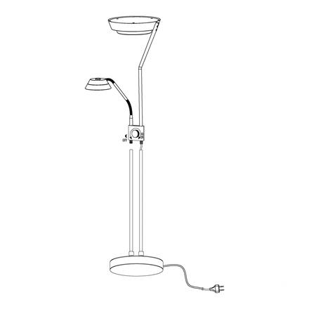 EGLO Stojací svítidlo SARRIONE 93713