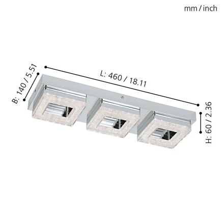 EGLO Stropní/nástěnné svítidlo FRADELO 95656