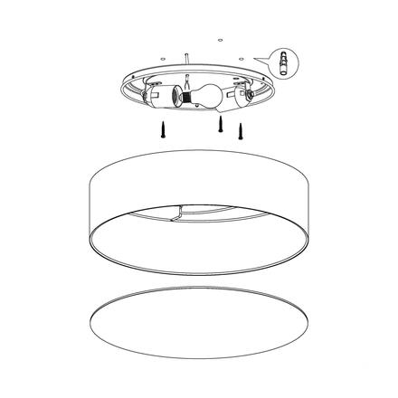 EGLO Stropní svítidlo RUFFO 97575
