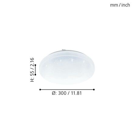 EGLO Stropní koupelnové svítidlo FRANIA-A 98294