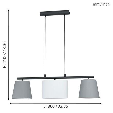 EGLO Závěsné svítidlo ALMEIDA 1 98587