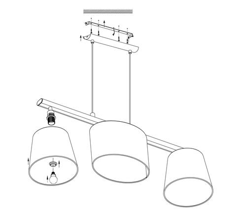 EGLO Závěsné svítidlo ALMEIDA 1 98587
