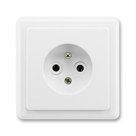ABB Zásuvka CLASSIC, jasně bílá 5517-2389 B1