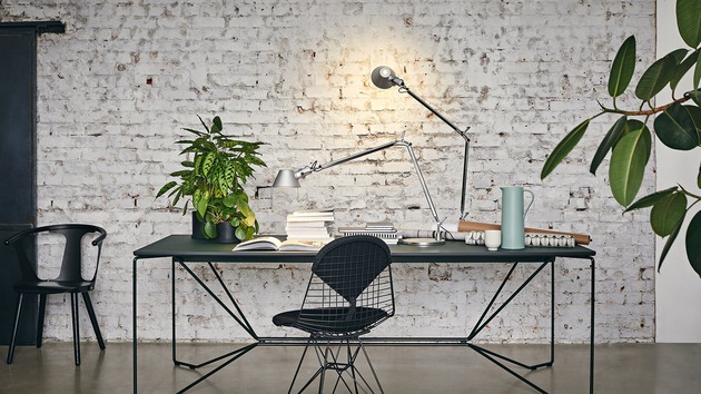 Artemide stolní/nástěnná/stojací LED lampa Tolomeo 8 W 3000K stmívatelná hliník bez podstavce