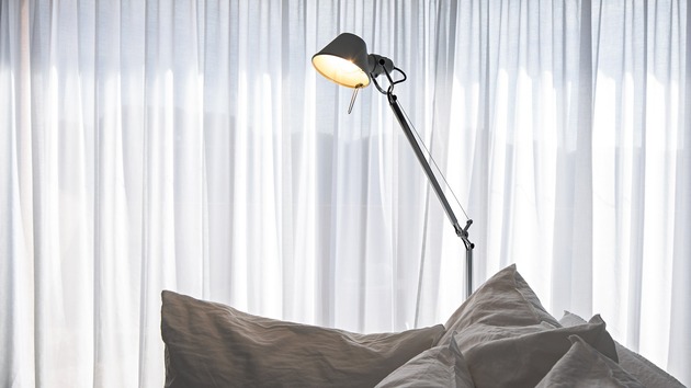 Artemide stolní/nástěnná/stojací LED lampa Tolomeo 8 W 2700K stmívatelná hliník bez podstavce