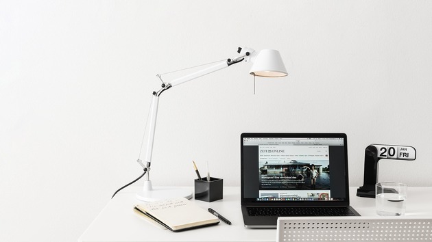 Artemide stolní/nástěnná/stojací lampa Tolomeo Micro 5 W E14 oranžová bez podstavce