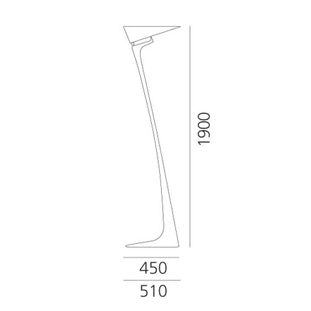 Artemide stojací lampa Montjuic 120 W 220-240 V R7s stmívatelná