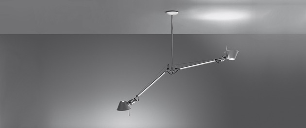 Artemide závěsné svítidlo Tolomeo Suspension 2 Bracci E27 2x max 12W 220-240V