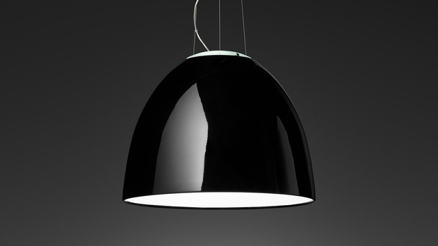 Artemide závěsné svítidlo Nur Gloss E27 černé