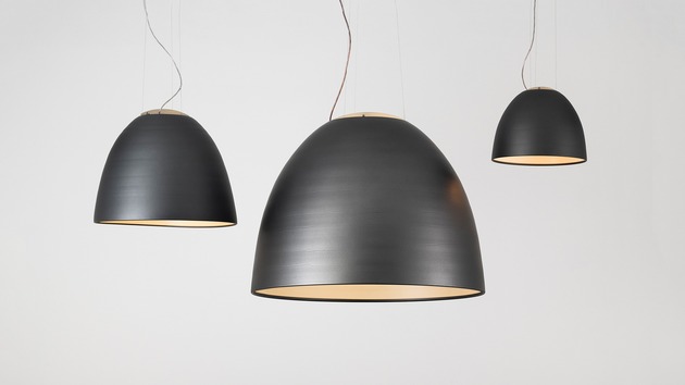 Artemide závěsné svítidlo Nur 1618 LED 80 W 220-240 V stmívatelné antracitová