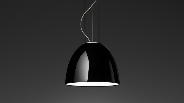 Artemide závěsné svítidlo Nur Mini Gloss LED 30 W 220-240 V stmívatelné černé