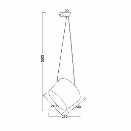 ACA Lighting Style závěsné svítidlo OD8002WH