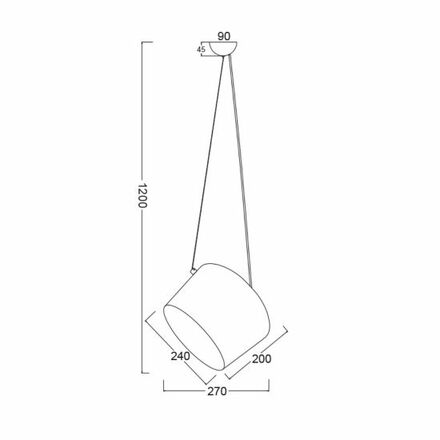 ACA Lighting Style závěsné svítidlo OD8002WH