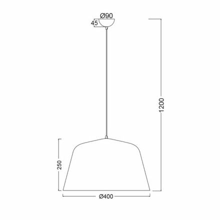 ACA Lighting Prim závěsné svítidlo OD8072MN