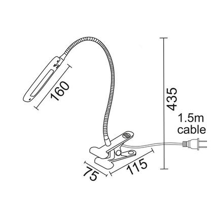 ACA Lighting Office LED stolní svítidlo 15205LEDBEC