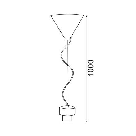 ACA Lighting Hang závěs 2800BB