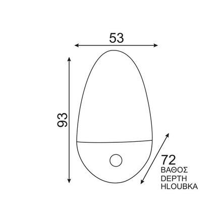 ACA Lighting Dětské LED noční svítidlo 829LED140