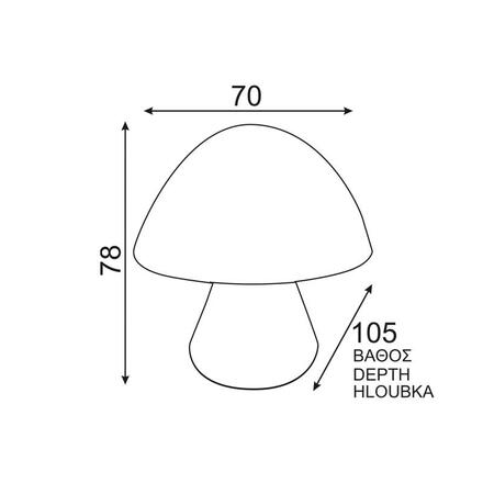 ACA Lighting Dětské LED noční svítidlo 846LED4SG