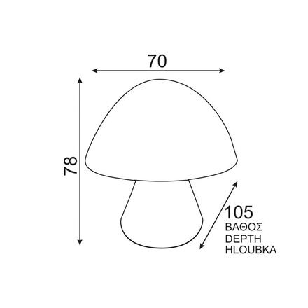 ACA Lighting Dětské LED noční svítidlo 846LED4SG